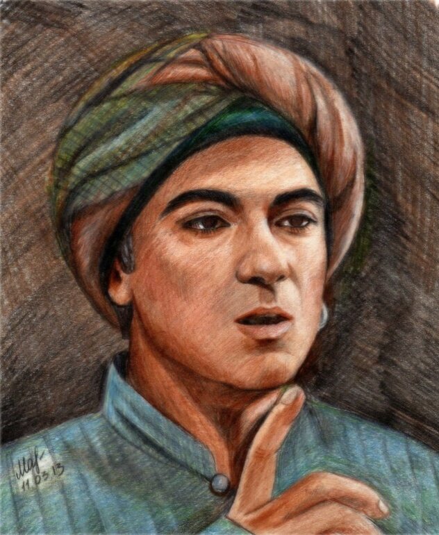 Рисунок Натальи Макаровой «Евнух Сюмбюль-ага из сериала Великолепный век»