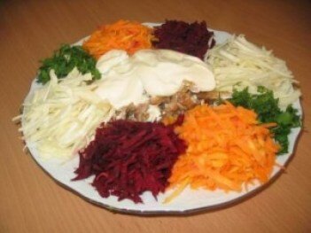 Салат «Козел в огороде»: рецепт с фото пошагово