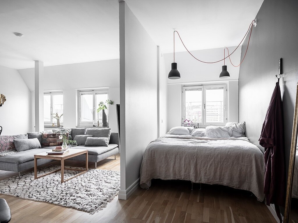 спальня и гостиная