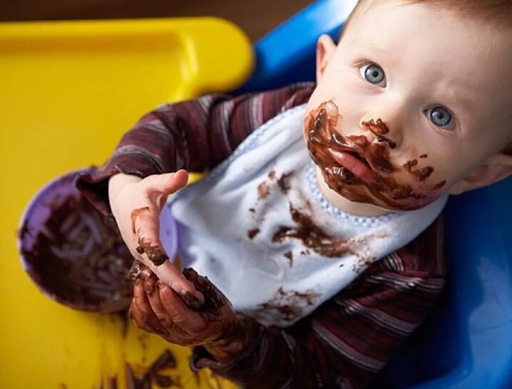 Испачкались в шоколаде