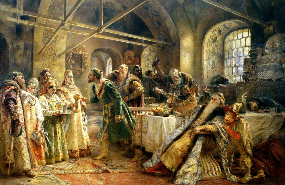 "Пир у боярина Морозова" 1895г