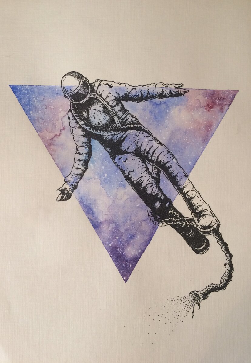 Мой рисунок. Акварель чернила.