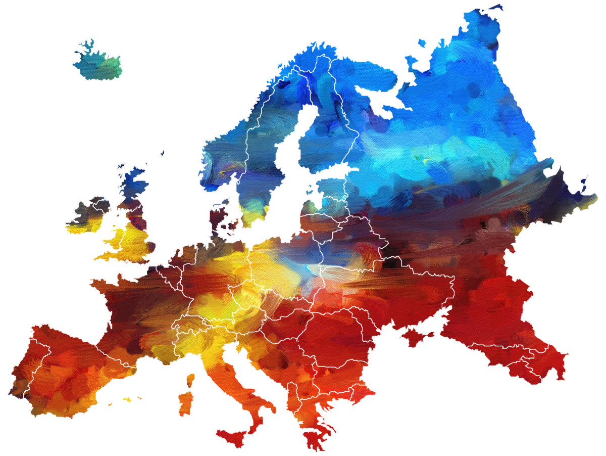 Европа. Красочная карта Европы. Карта Европы красивая. Карта Европы на прозрачном фоне. Карта красочно