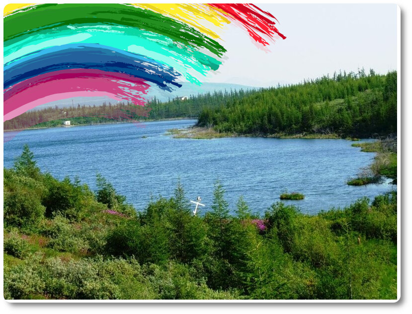 Кровавое озеро — место расстрела заключенных, принявших участие в восстании в 1937 году (Фото: mapofmemory.org. Коллаж: Мост Радуги)