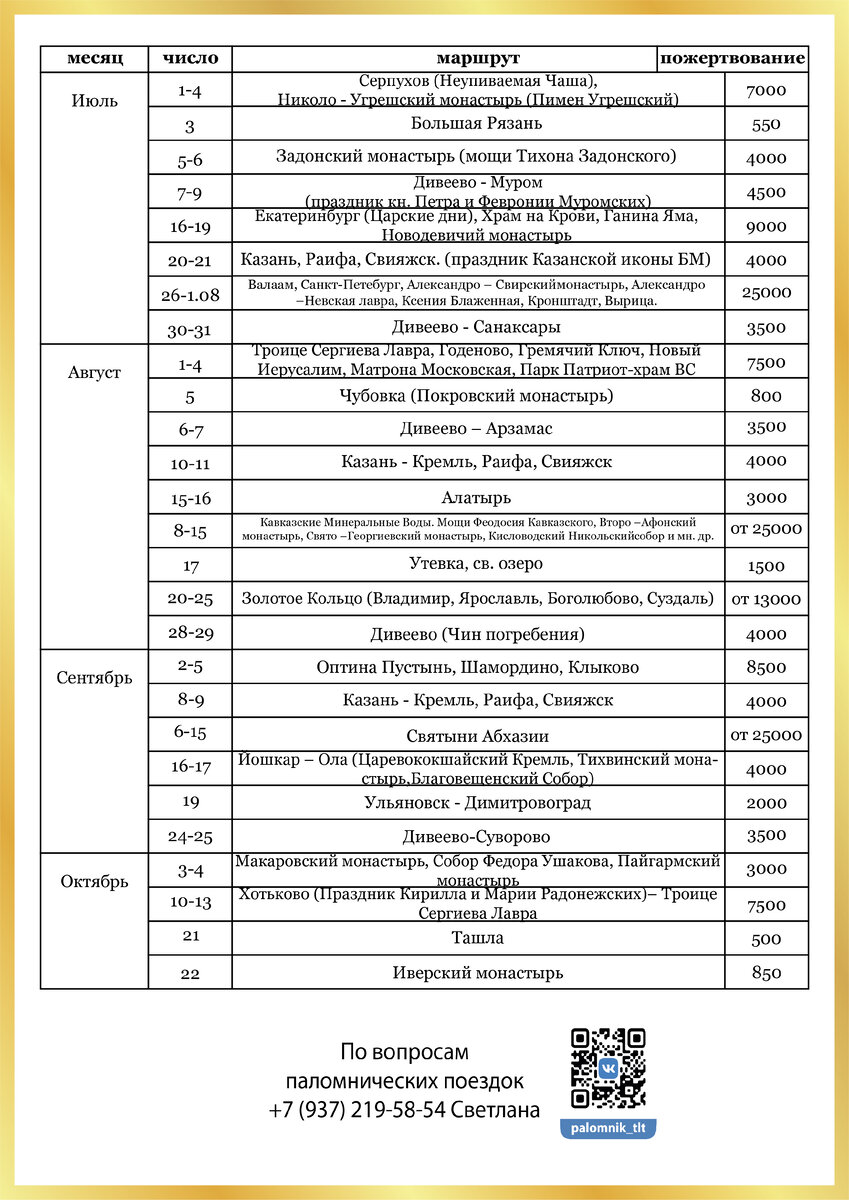 Епархиальная паломническая служба приглашает в паломнические поездки по  святым местам в 2022 году. | Тольяттинская епархия | Дзен