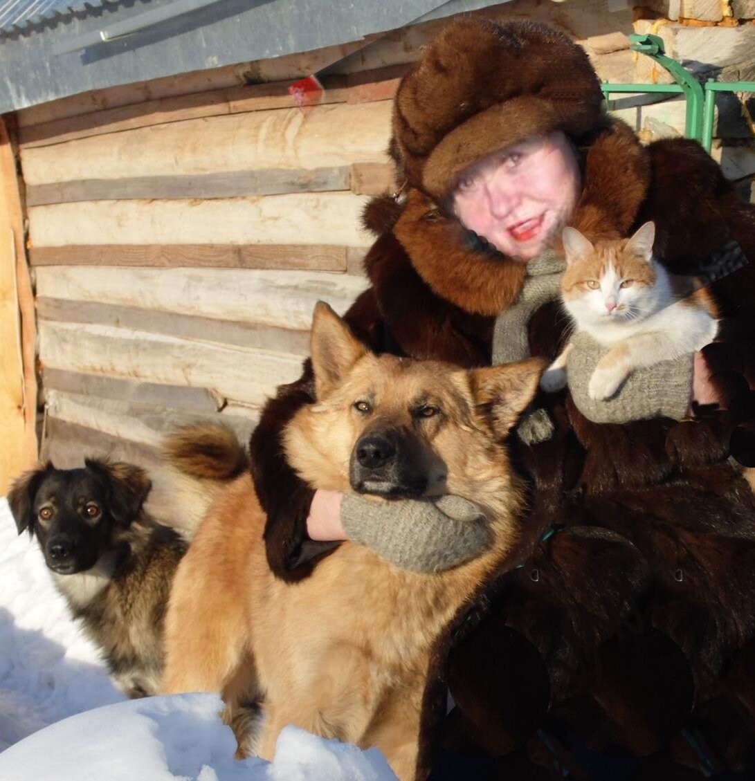 А тут Фокс самый настоящий. Кроме него здесь я, Рыжик и Туся.