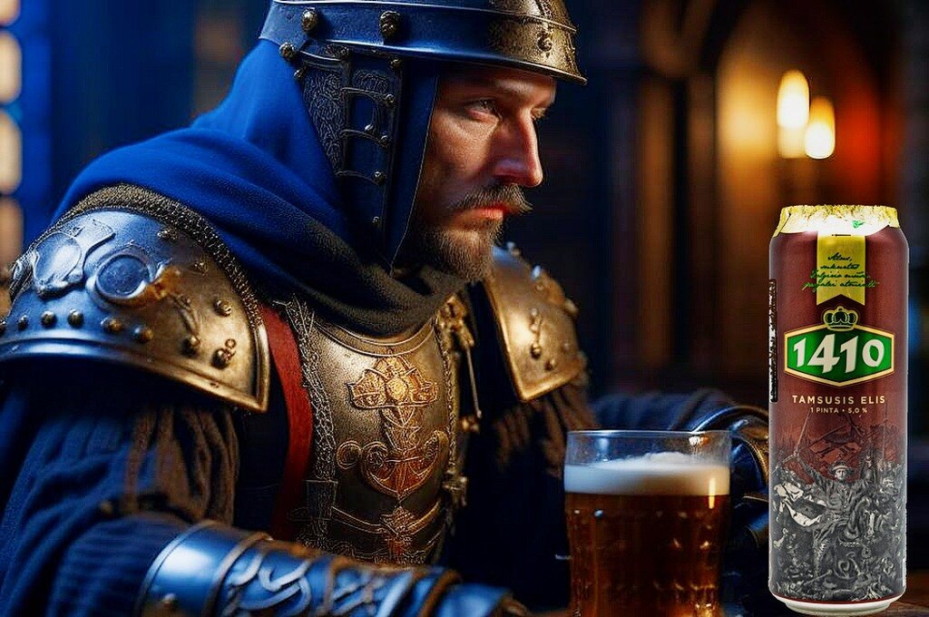 Темное пиво "1410" от литовской пивоварни Вольфас Энгельман.