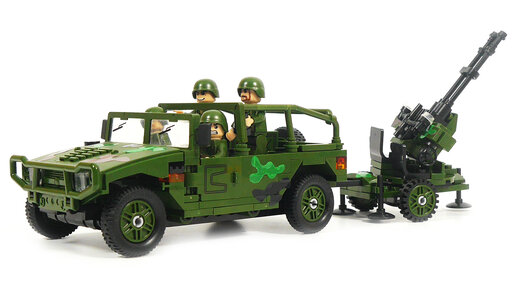Собираем из LEGO военный джип - winner tank battle 8004
