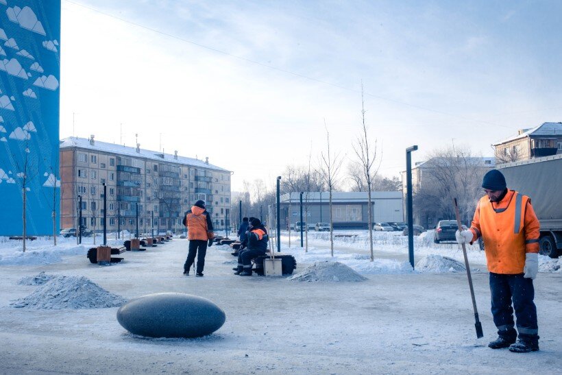 Сквер на месте дома 164 
Фото: Анна Матвеева