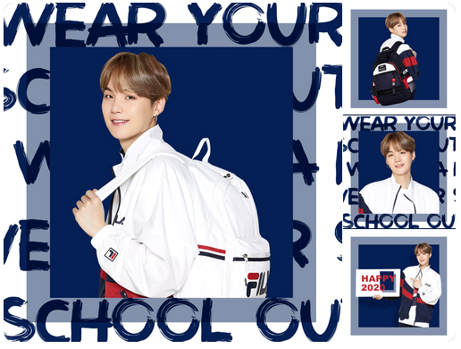 BTS New collection FILA Back To School 2020 Moonlight