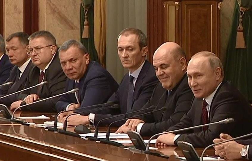Президент встретился с Михаилом Мишустиным и членами нового правительства. 21 января 2020 года