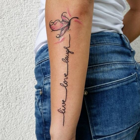 Женские татуировки — надписи