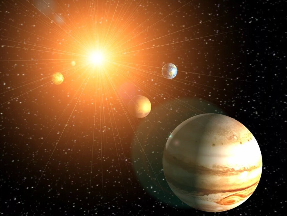 Юпитер – самая большая планета в Солнечной системе, несостоявшаяся звезда. Юпитер является пятой и самой большой планетой в Солнечной системе.