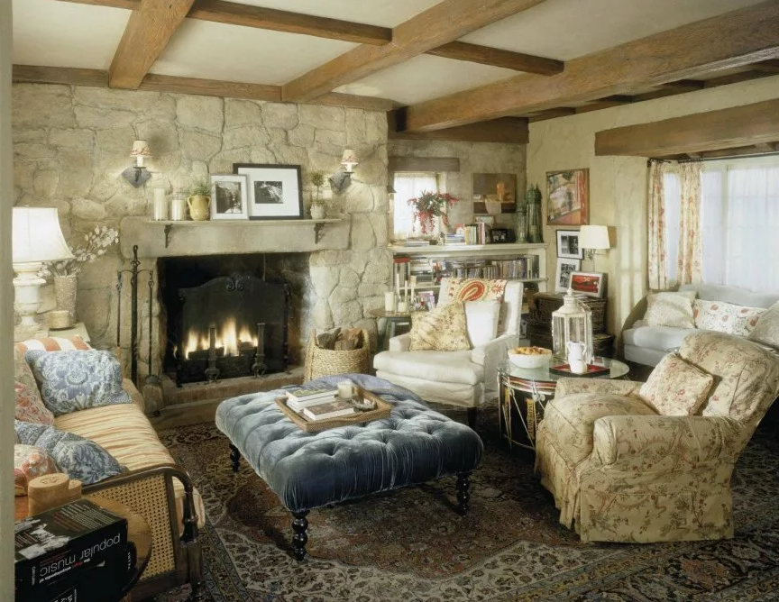 Гостиная дома. Фото: blog.postel-deluxe.ru