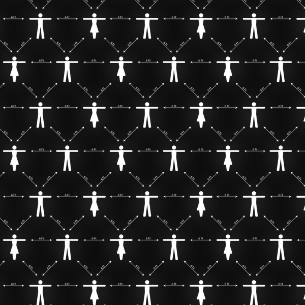 Держите дистанцию от людей не менее, чем 2 метра