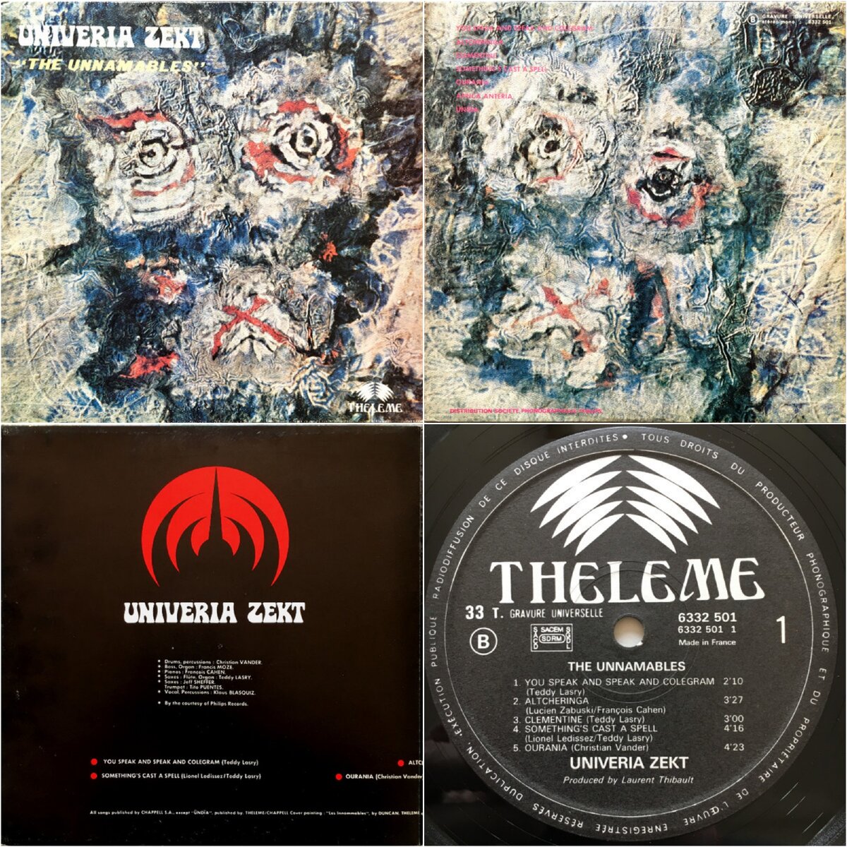 Обложка виниловой пластинки «The Unnamables». www.discogs.com