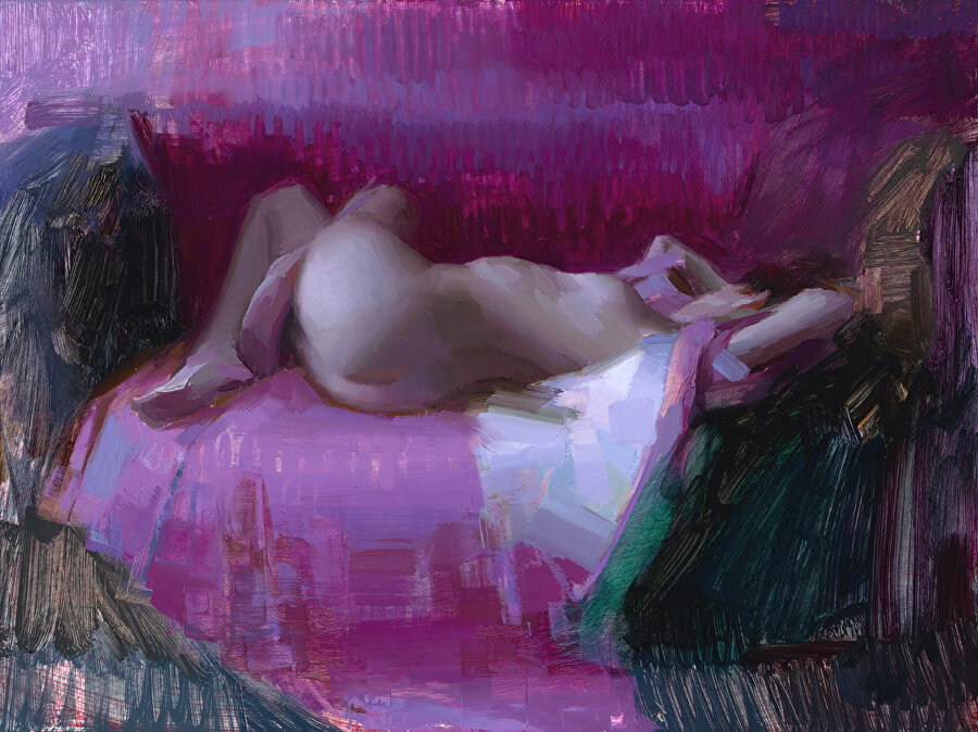 Аарон Вестерберг. Reclining Nude