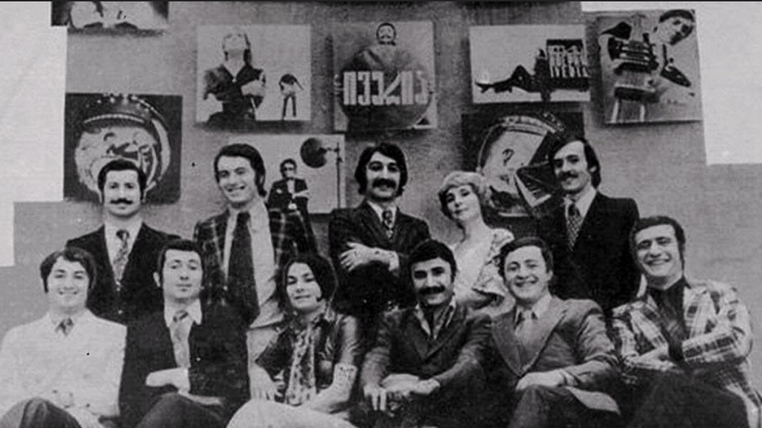 Грузинский ансамбль "Иверия", 1970-е. Руководитель - Александр Басилая.