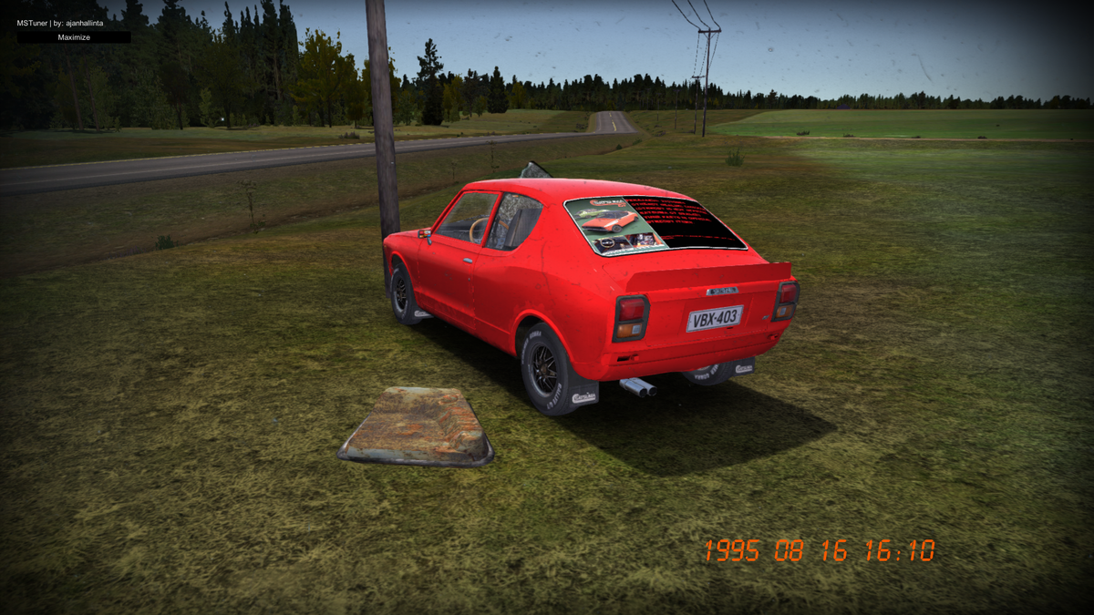 где находится тахометр в my summer car