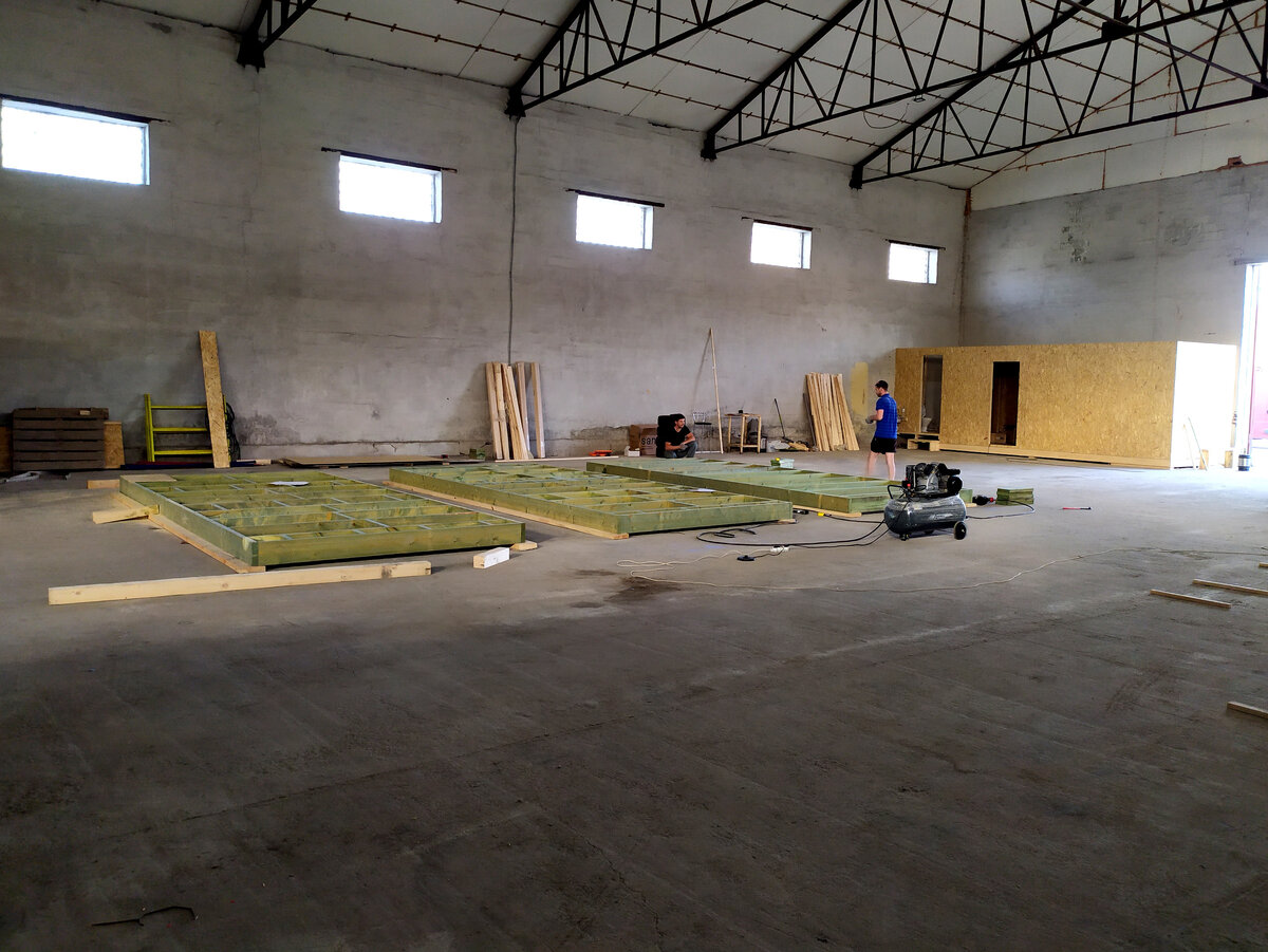 TERRADOME. Модульные дома. Производство.Цех.