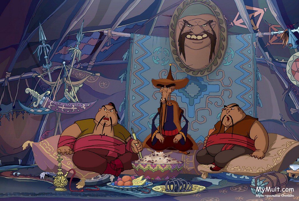 кадр из мультфильма "Добры Никитич и Змей Горыныч"