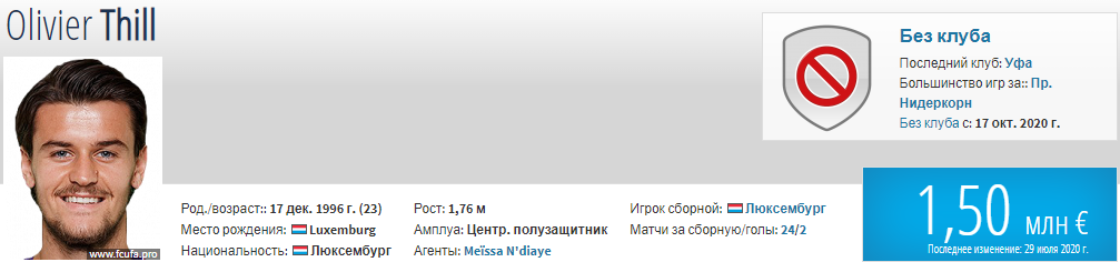 За "Уфу" Тилль провел 56 матчей, забил 1 гол и сделал 6 голевых передач. С недавних пор "Тамбову" принадлежит его родной брат