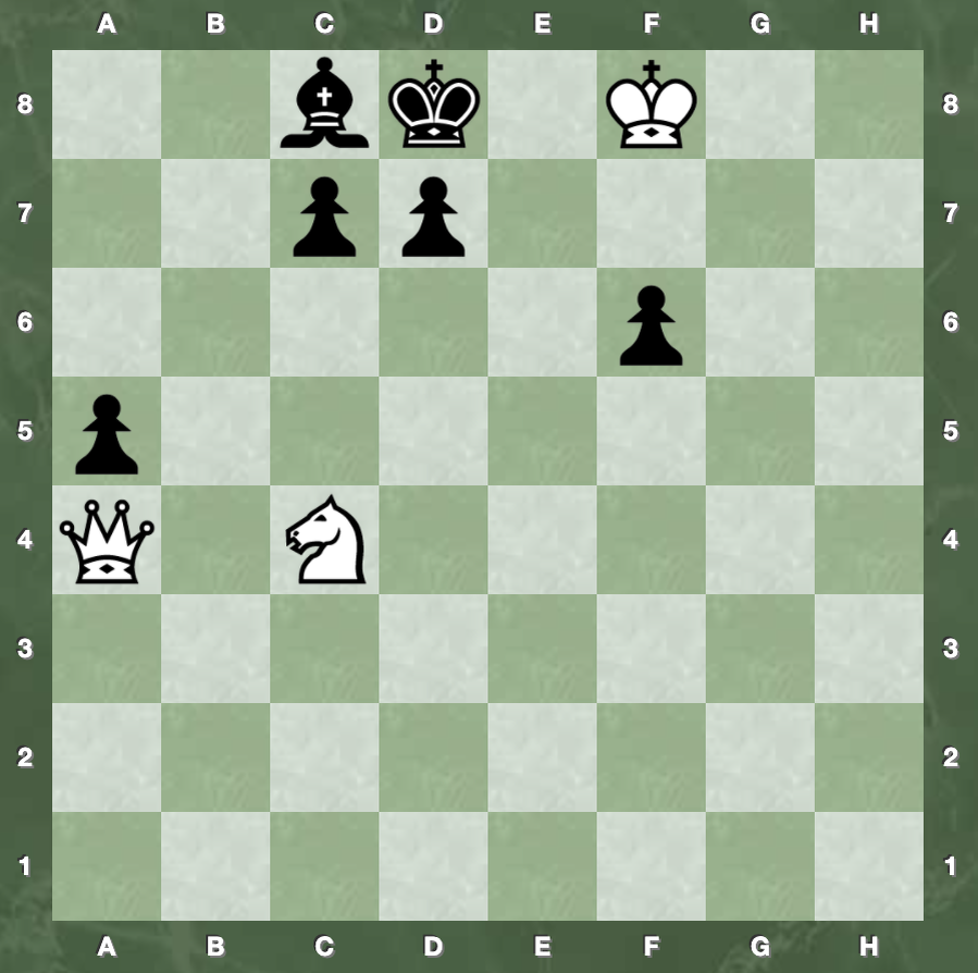 Белые начинают и ставят мат в 2 хода