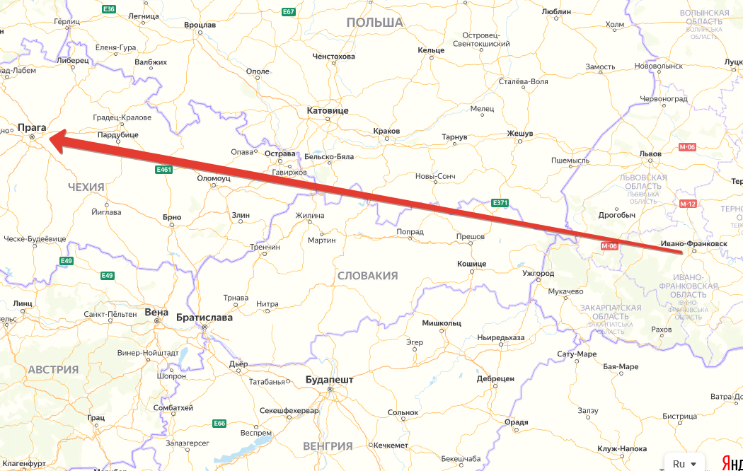 Боевой путь Четвёртого Украинского фронта. Создано на основе Яндекс-Карт