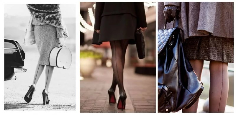 немного выше колена допустимо. Но именно немного