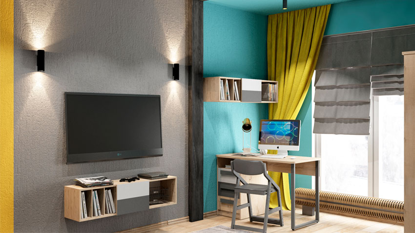 Интерьер детской в стиле лофт