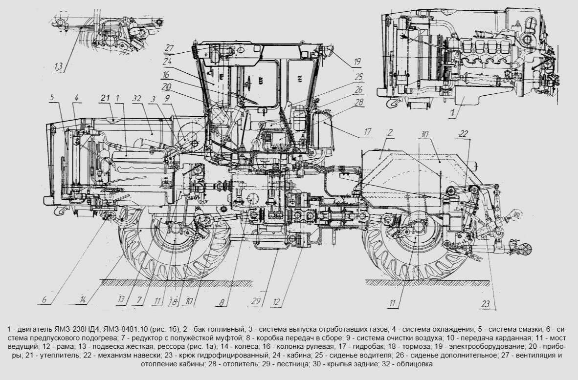 Схема кировец к 700 - 93 фото