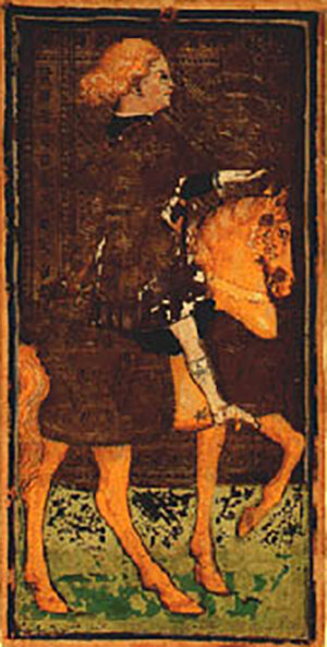 Колода Висконти-Сфорца. Рыцарь кубков