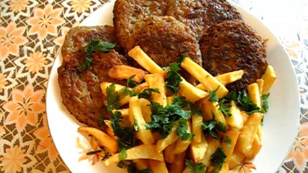 Вкусное и сытое блюдо. Печень по-алтайски