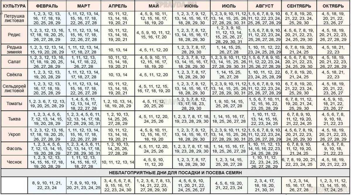 Лунный посевной календарь садоводов и огородников на 2021 год
