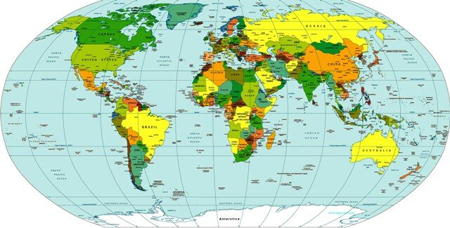 Политичкая карта Мира
