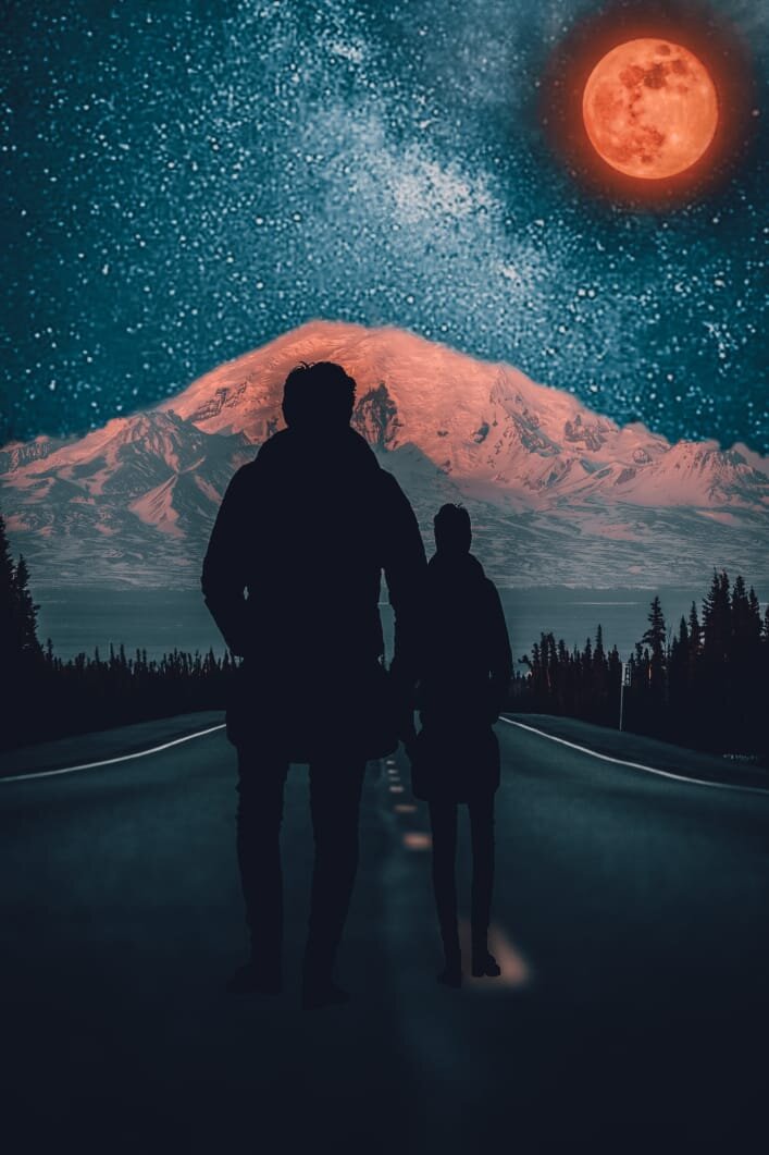 Иллюстрация автора на тему романа. Изготовлена с помощью программы PicsArt и LL