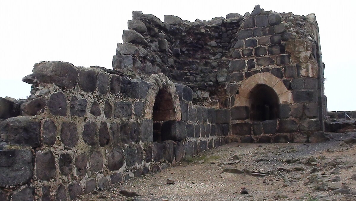 фрагмент крепости Бельвуар в Израиле