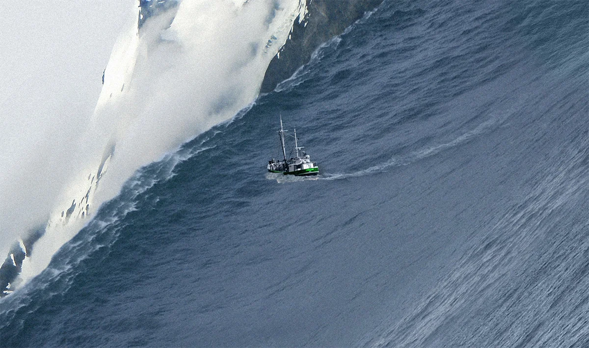 Теперь волны поднимались выше балкона море шло. ЦУНАМИ В заливе Литуйя на Аляске. ЦУНАМИ на Аляске 1958. Мегацунами Аляска 1958. 1958 ЦУНАМИ Lituya.