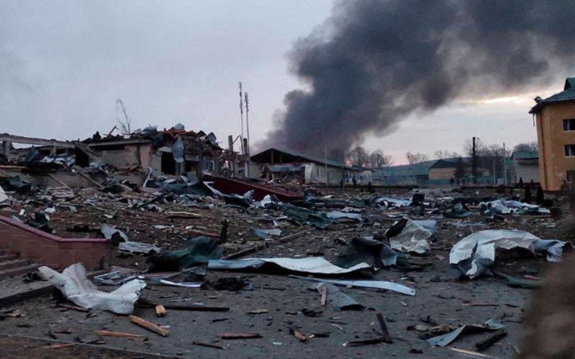 Яворовский военный полигон после удара ВС РФ (фото из Яндекс. Картинки) 