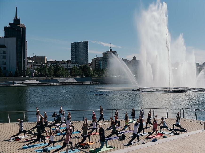 Набережная озера Кабан, Казань. Фото — park.tatar