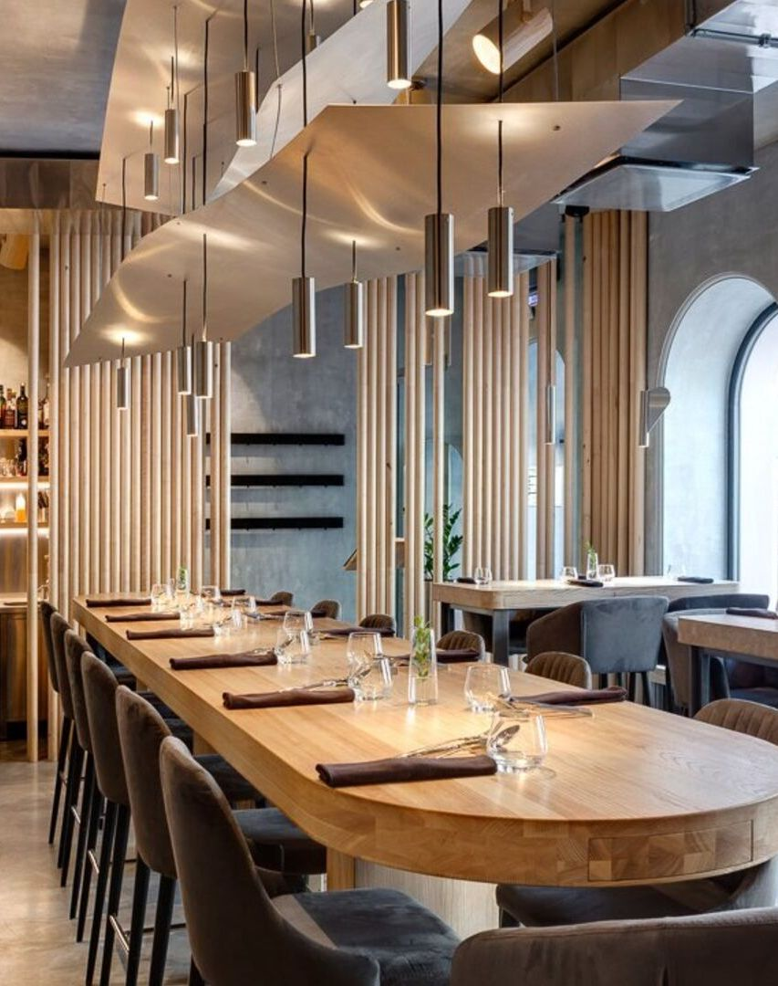 Красивое пространство ресторана Birch на Кирочной, 3.