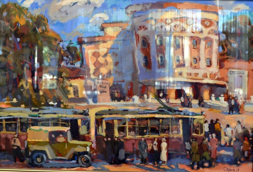 «Коммунар» (2020 г., бумага, акварель, темпера)