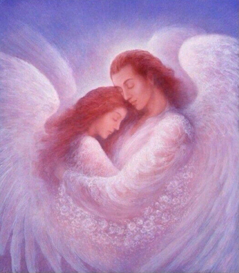 Нежность ангелов. Ангел обнимает. Ангел любви. Объятия ангела.