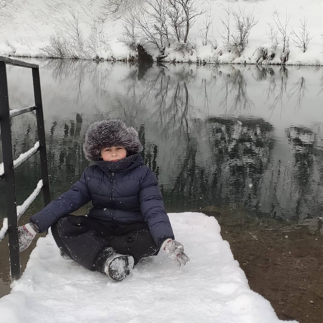 В январе