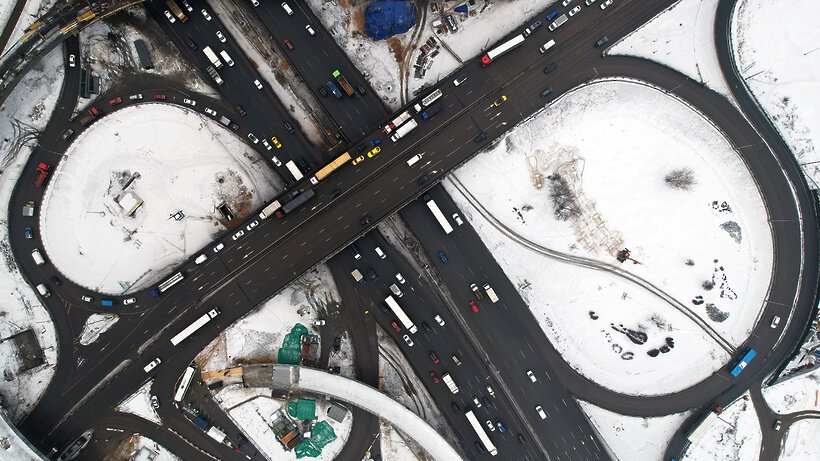    Реконструкция развязки МКАД с улицей Верхние Поля © Пресс-служба мэра и правительства Москвы