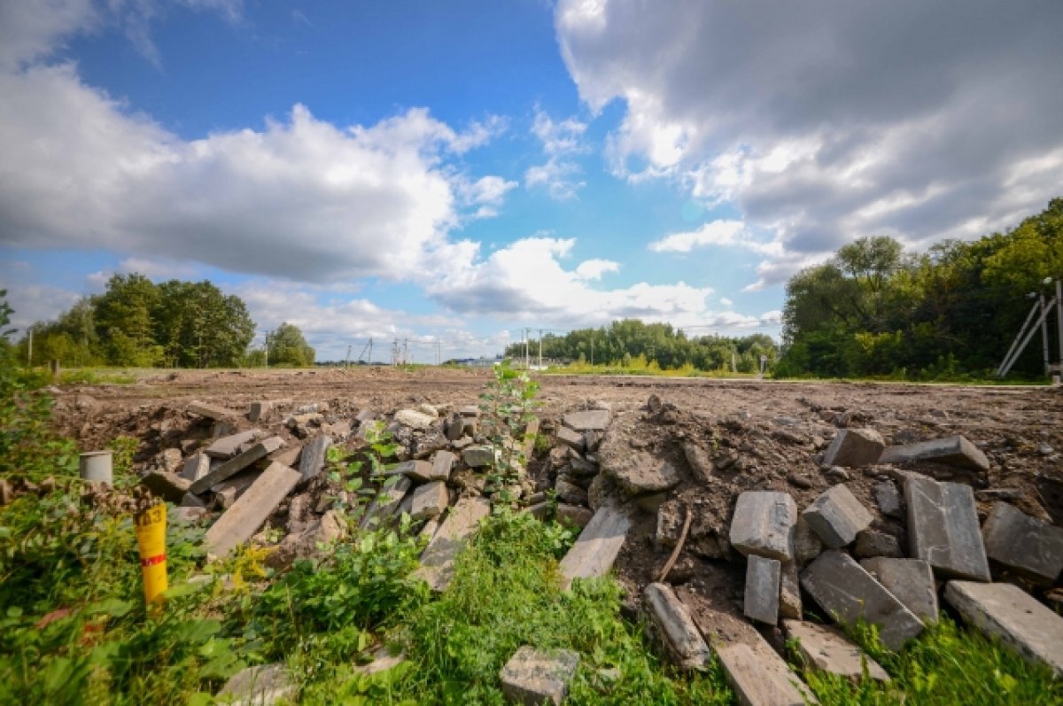    Так сейчас выглядит место, где может появится крематорий.