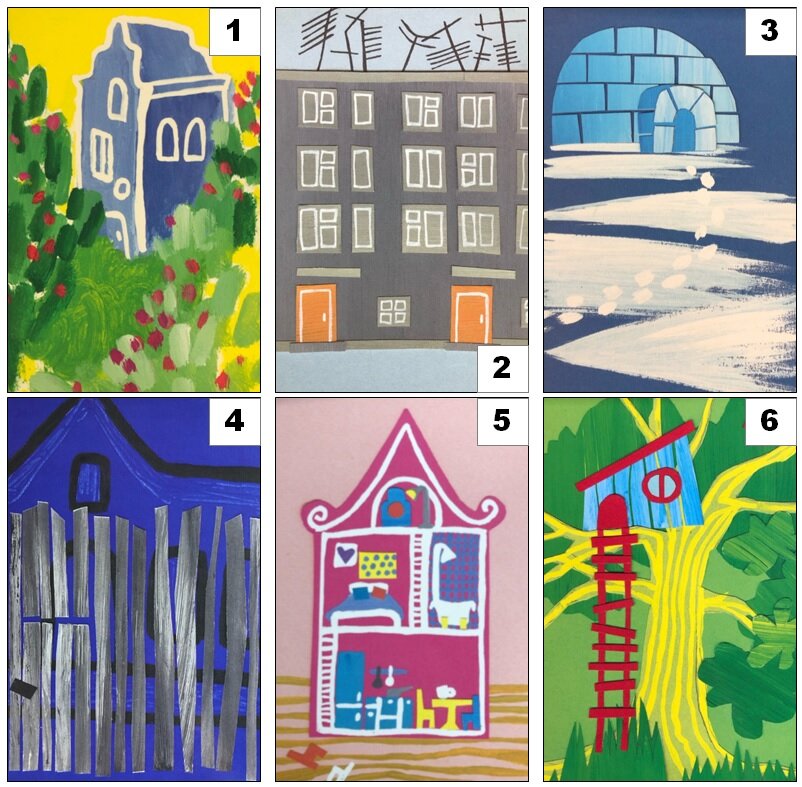 Коллаж из колоды МАК «Мой дом» Л. Кононовой. Фото мое