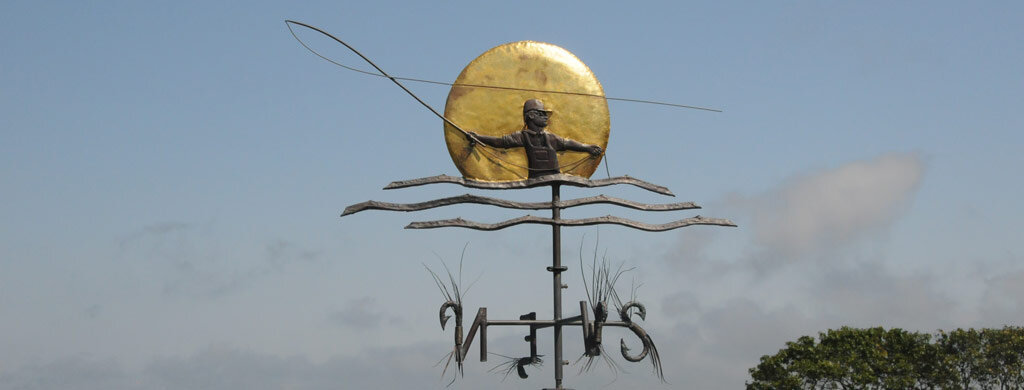 Первое, что бросилось в глаза - этот замечательный экземпляр. Владельцы платных прудов для рыбалки, присмотритесь: это может стать вашей фишкой!