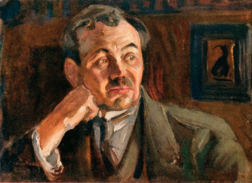 Аксели Галлен Каллела. Портрет Эйно Лейно .1917 г.