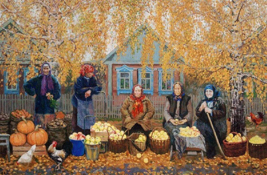 картина художника - Янаки Владимир Викторович,  Щедрая осень.